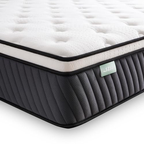 SZsuilong Matratze 180x200, Höhe 30cm Taschenfederkernmatratze 7-Zonen Härtegrad H3 H4 mit Memory Foam Komfort Federkernmatratze Ergonomischer, 100 Nächte Probeschlafen