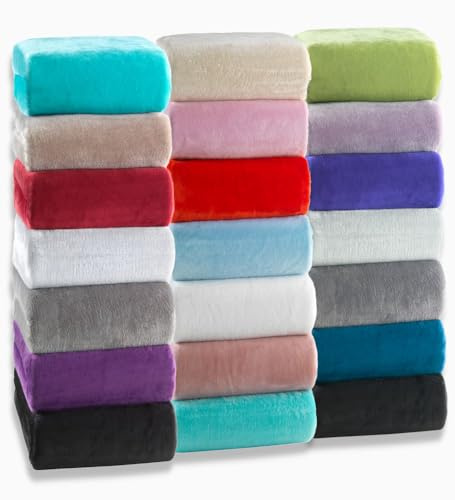MALIKA Warme Plüsch Spannbettlaken Cashmere-Touch Bettlaken Jersey Flanell Fleece Spannbetttuch Laken Biber-Touch, Farbe:Weiss, Größe:180-200 x 200 cm