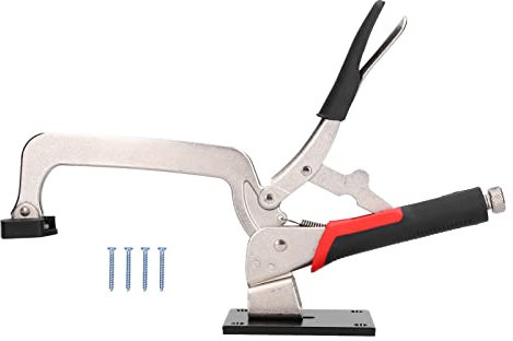 Bench Hold Down Clamp,Heavy Duty Hold Down Clamp,360 Degree Rotation Woodworking Positioning Fixing Rotary Movable Clip,Toggle Clamp for Woodworking Positioning Fixing on Workbench