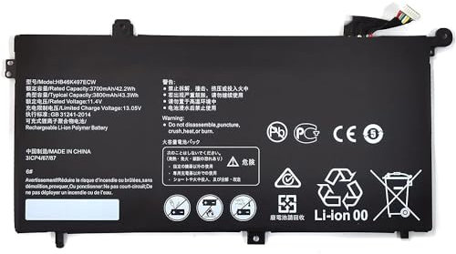 PORTATIL MOVIL - BATERÍA Compatible con PORTÁTIL Huawei MATEBOOK D PL-W09 PL-W19 PL-W29 MRC-W00 MRC-W60