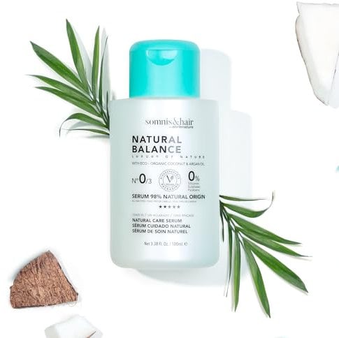 somnis&hair - Sérum Capilar Natural Balance 98% Natural - Hidratación y Nutrición Profunda con Protección Térmica - Brillo y Suavidad - Sin Sulfatos ni Parabenos ni Siliconas - Vegano - 250 ml