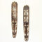 Oriental Galerie 2er Set Afrika Ethno Wandmaske Holzmasken Maske Handgeschnitzte Exotische Deko 100 cm
