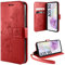 ivencase Handyhülle für Samsung Galaxy A35 5G Hülle, Flip Lederhülle Tasche Case Magnet Kartenfach Schutzhülle für Samsung Galaxy A35 (Rot)