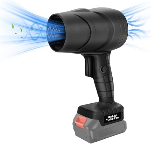 Souffleur sans fil compatible avec batterie au lithium Makita 18 V, mini souffleur à feuilles turbocompresseur, 0-38000 tr/min, pour l'entretien de la pelouse, les bulles de feuilles, le nettoyage de