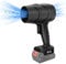 Akku Gebläse Kompatibel mit Makita 18V Lithium-Akku, Mini Turbolader Laubbläser, 0-38000 RPM, für Rasenpflege, Laubblasen, Auto und Eckenreinigung (Ohne Akku, Ohne Ladegerät) (Schwarz)