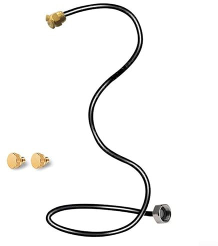 Sistema de refrigeración por nebulización, adecuado para una variedad de eventos y reuniones al aire libre, refrigeración de terraza de jardín, pulverizador flexible con tubo de serpiente (2 m)