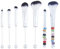 SUPERFINDINGS Kit de Pinceaux de Maquillage Perlés Pinceaux Cosmétiques de Maquillage à Faire Soi Même Comprenant 5 brosse et 48 perles en Strass pour Femme Adulte Sœur Pinceau de Maquillage Perlé