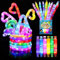 Piucrty Mitgebsel Kindergeburtstag Pop Tubes Leuchtend 8Pcs Gastgeschenke Kleinigkeiten Party Beschäftigung Gadgets Tombola Preise Kinder Knicklichter Give Aways Leuchtstäbe Kleine Geschenke