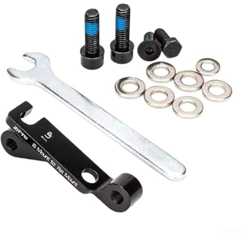HpLive Bicycle Disc Brake Adapter, Disc Brake Bicycle, Brake Caliper Mounting Adapter, Bicycle Disc Brake IS to Flat Mount Adapter