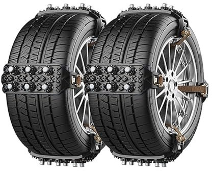 SIOXFN Auto Schneeketten für Opel Astra H Abzeichen Zafira B Astra Corsa D 2000-2024-pr, rutschfeste Auto Schneereifenketten Verstellbare Auto Reifen Ketten für Reifenbreite 165-265mm(6,5-10,43)
