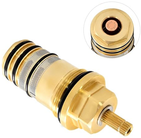 94282000 Unité de régulation de température en laiton - 3/4 compatible avec les douchettes Hansgrohe Ecostat, thermostats de baignoire à deux et trois trous