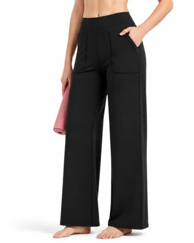 Zylioo Lang Bein Flared Leggings Yogahose Damen Lang/Extra lang,Weites Bein Bootcut Leggings Tall/Extra Tall,Fitnesshose Bootleg Jazzpants