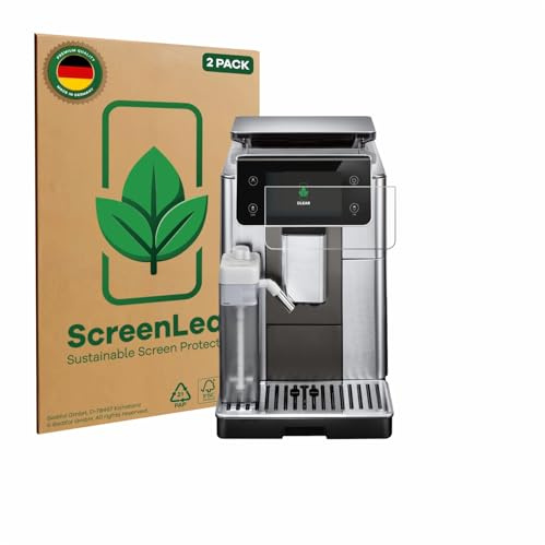 ScreenLeaf Schutzfolie für DeLonghi PrimaDonna Aromatic ECAM630.75.TSM | 2 Stück Transparenter Displayschutz Made in Germany Klare Displayschutz-Folie Kratzfest