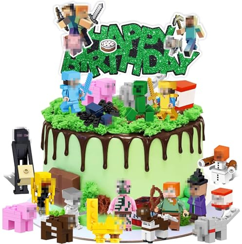 18 Stück Figuren Tortendeko,Mini Tortenfiguren | Kuchen Dekoration Geburtstag,Party Kuchen Deko,Geburtstag Deko,Cake Topper Party Dekoration Lieferungen