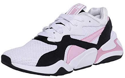 Puma Nova 90's Bloc WN's, Women’s Low-Top Sneakers, White (Puma White-Pale Pink 03), 5 UK (38 EU)