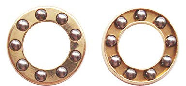 Folding Pocket Knives Bearing Washer,Brass Gasket Stainless Steel Ball Beads,Camping Hunting EDC Survival Knives Bearing - Pack 2 Pieces