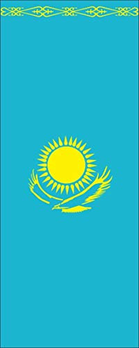 flaggenmeer® Flagge Kasachstan 110 g/m² ca. 400 x 150 cm mit Hohlsaum für Ausleger