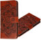 COTDINFOR Xiaomi Redmi Note 8 Pro Funda Flip Cierre Magnético Billetera Elegante Retro Suave PU Cuero Cover Anti-arañazo Carcasas para Redmi Note 8 Pro Brown Mandala LD.