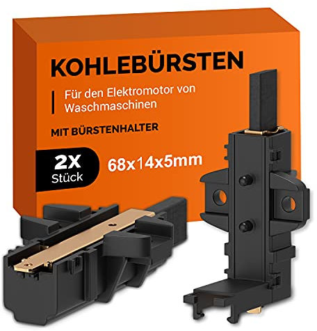 Motorkohlen 2 Stück Kohlebürsten Ersatz für 405505048/0 4055050480 Kohlen mit Halterung AMP Geeignet für 379441100-3/3794411003 Welling-Motor Waschmaschine