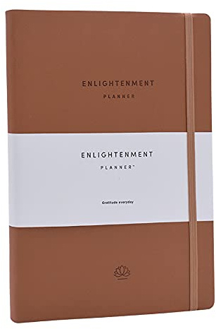 Enlightenment Planner,12 Monate undatierter monatlicher Wochentagsplaner,Verfolgen und steigern Sie Produktivität, Glück, Leidenschaft, Zweck, Stimmung, Hardcover B5, 17.8x25.4 cm)