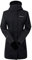 Berghaus Women's Omeara Long Length Waterproof Shell Jacket | Adjustable Fit | Two-Way Zip, Black/Black, 12