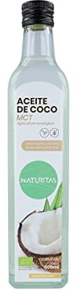 Aceite de Coco MCT Keto 500 ml Naturitas Essentials | Ideal para la dieta Keto | Vegan | Sin Gluten | Sin Lactosa