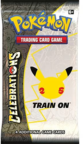 Pokemon Celebrations 25. Jubiläum Booster - Englische Ausgabe + 1 x Heartforcards Toploader