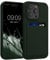 kwmobile Handyhülle kompatibel mit Apple iPhone 14 Pro Hülle - Handy Cover mit Fach für Karten - in Dunkelgrün