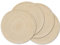 homEdge Runde Tischsets, geflochten, waschbar, 38,1 cm, Beige