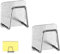WHPromLang 2 Pcs Sponge Holder Nail-Free Sponge Rack Stainless Steel Sink Caddy Organiser Quick Drying for Kitchen Bathroom Storage