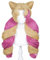 Cafe Cutie Gwen Cosplay-Perücke, 70 cm, gewellt, Gelb / Rosa, gemischt, hitzebeständig, Kunsthaar, Peluca, Anime, Damenperücke, Einheitsgröße, Haarnadel
