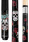 Pathline PL518 Billard-Queuestab, 147,3 cm, kanadischer Ahorn, 13 mm Spitze, Schwarz/Totenkopf – 590 g