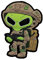 Pandiui23 Patch aus PVC Alien Militär, Patch Alien, Abzeichen Alien, Flagge-Patch Alien, Taktisches Patch Alien, Patch PVC Alien, Patch Alien (Alien)