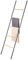 eluno Handtuchleiter, Handtuchhalter mit 5 Handtuchstangen aus Bambus & Metall (Schwarz)