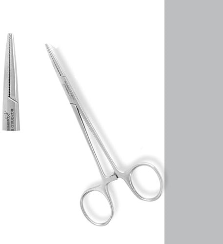 ZAMAHA UK ® Pinze emostatiche per zanzare, 12,5 cm, con bloccaggio, in acciaio inox, per cani, gatti, animali domestici, pinze per capelli e orecchie, forbici da pesca (dritte)