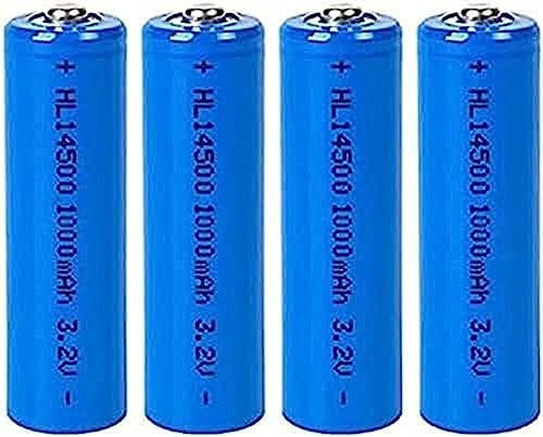 3.2V 14500 LiFePO4 1000mAh AA Battery Rechargeable Battery For Solar Lights (3.2V 1000mAh),4 PZ