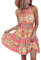 Yeenily Robe Femme Ete sans Manche Robe de Plage Décontractée Taille Haute Mini Robes Épaules Dénudées Summer Dress (Rose, L)