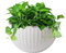 Wall Hanging Planter - Wall Hanging Flowers Pot, Half Round Wall Flower Basket | European Style Half Round Rattan Flowerpot, Selfs Watering Plant Holder for Balcony Fence Indoor Outdoor Home
