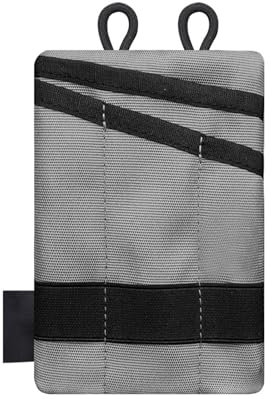 EDC Pocket Pouch,EDC Taschen Organizer,Klein EDC Werkzeugtasche,Klein Multitool Mini Tool Pouch mit 5 Taschen,Pocket Organizer Pouch Aufbewahrungs für Männer für Taschenlampe Stift Notizbuch (grau)