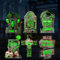 Halloween Grabsteine Deko, 6 Stück LED Fluoreszierend Grabsteine für den Friedhof, Wasserdichtes Grabstein Schilde mit 10 mini LED Licht, für Friedhof Zombie Party Halloween Garten Dekoration