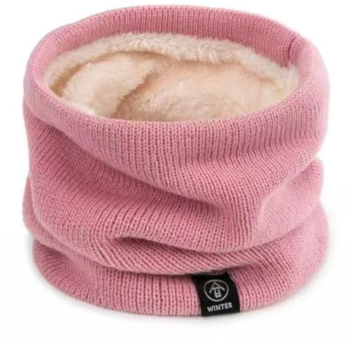 Falafoty Winter Baby Mädchen Jungen Schlauchschal,Warmer Dicker Fleece Flauschig Schal,Winter Halswärmer Loop Schal Rund Winddicht Halstücher Für Kinder Erwachsene Herbst Indoor Outdoor