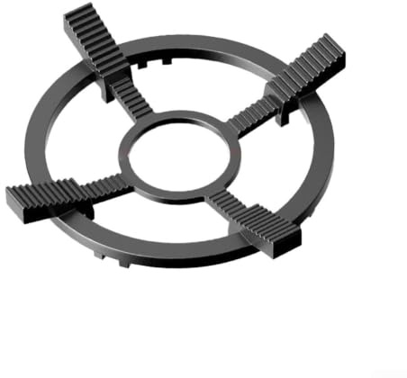 Cast Iron Gas Ring Reducer Trivet for Small Pots and Pans - Non Slip Pan Support Stand for Gas Hobs Stovetop Coffee Makers Milk Pan Rest Stable Cooktop Range Rack 12cm(Integrated)