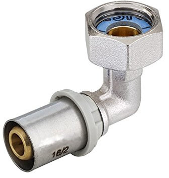 Arcanaute - Raccord multicouche à sertir ARCANAUTE - Raccord multicouche à sertir TH - Coude Femelle écrou libre 1/2 (15/21) - Ø16x2,0 - Arcanaute