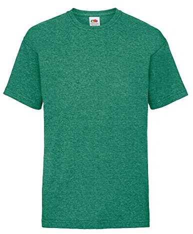 Fruit of the Loom Childrens/Kids Unisex Valueweight Short Sleeve T-Shirt (9-11) (Retro Heather Green)