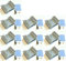 Easycargo 10-pack TO-220 Kühlkörper + Montagesatz für LM78XX Spannungsregler MOSFET Transistor silber