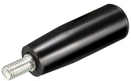 sourcing map Revolving Handwheel Machinery Black Handle M8 Male Threaded Stem for Milling Machine Lathe