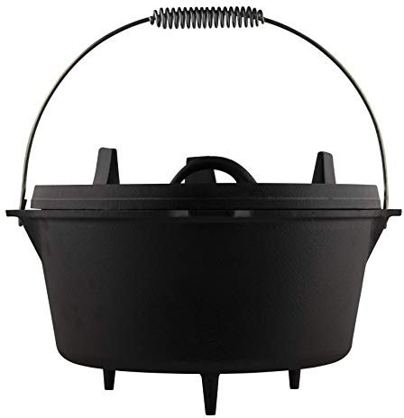 The Windmill Cast Iron Dutch Oven (Feuertopf) 3,8 Liter (8,5 Liter)