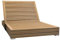 Teako Design Gartenliege Korsika Teak Doppelliege unbehandeltes Massivholz Wetterfest robust Teakholz Sonnenliege Relax