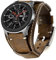 Leotop Compatible with Samsung Galaxy Watch 6 Classic 43mm 47mm/Watch 4 40mm 44mm/Watch 4 Classic 42mm 46mm/Galaxy Watch 3 41mm/Active 2 40mm 44mm Bands 20mm Genuine Leather Cuff Strap.(20mm,Coffe)