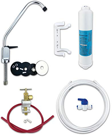 Finerfilters Sistema clásico de filtro de agua potable bajo fregadero con grifo de palanca FF-6010PF